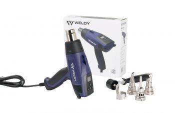 WELDY HG 530-A 230V 2000W Digital Hot Air Gun 131.325 in carton with accessories - main image 1