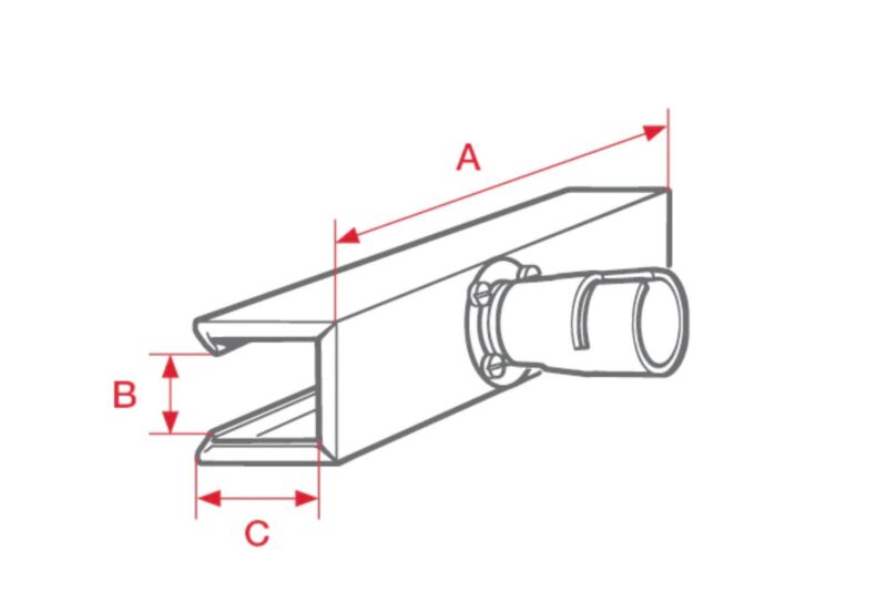 Leister 400x56x64mm Shell Reflector schematic 107.342 for HOTWIND, LHS 61S, LE 5000 HT & VULCAN SYSTEM 6kW