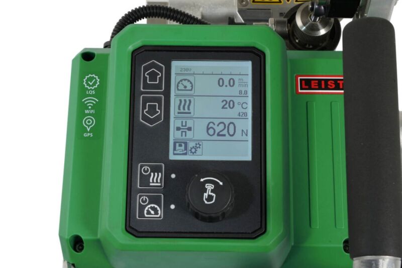 Leister COMET 700 60/90mm Wedge Welder 120V/230V optional Test Channel display main