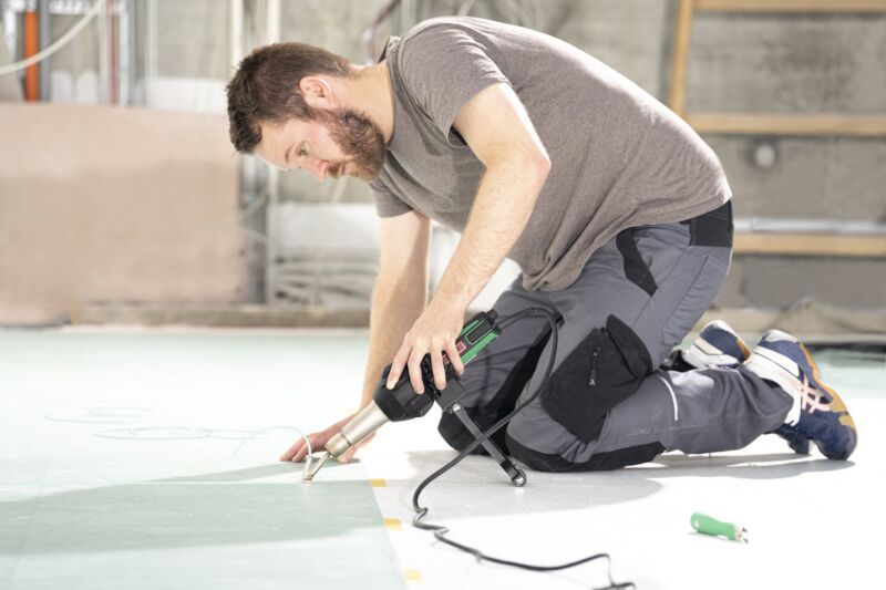 Leister EASYFLOOR 173.478 vinyl floor welding roller guide suitable for TRIAC ST/AT onsite 6