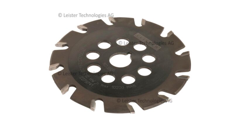 Leister GROOVER 500-LP 167.451 battery powered with 3.5mm Parabolic TCT Blade for Vinyl Floor Welding (167.026 blade supplied with 500-LP)
