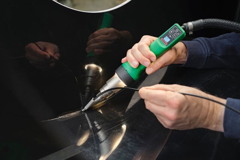 Leister PENWELD 305-A 230V 1000W 173.367 Screw-fit Plastic Welding Gun application draw welding image 9