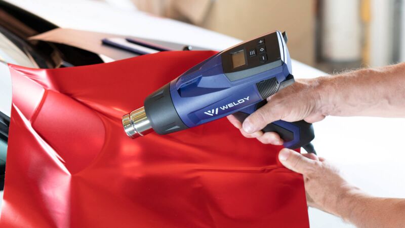 WELDY HG 530-A 230V 2000W Digital Hot Air Gun 131.325 in carton with accessories - car wrapping