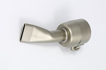 Leister 20mm Wide slot angled nozzle push-fit 107.123 (front on)