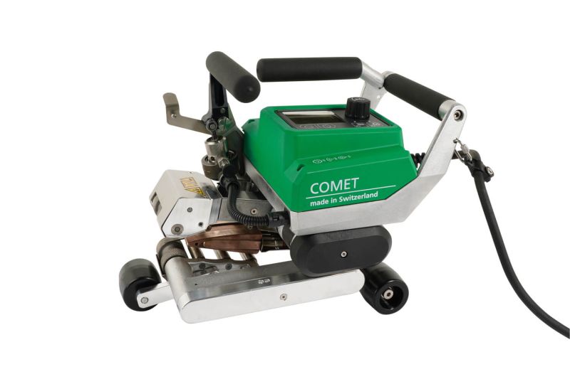 Leister COMET 700 60/90mm Wedge Welder 120V/230V optional Test Channel side handle up