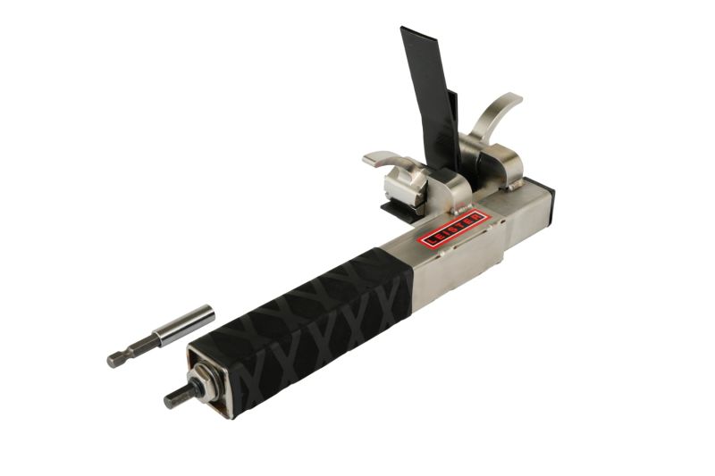Leister EXAMO 100 170.539 Hand Held Test Tool for Destructive Testing ofWelded Geomembrane - Side Right
