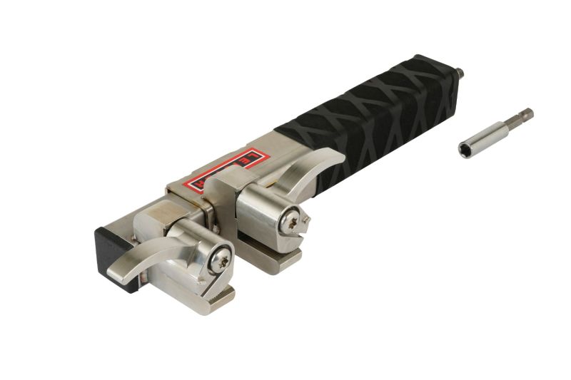 Leister EXAMO 100 170.539 Hand Held Test Tool for Destructive Testing ofWelded Geomembrane - front Left