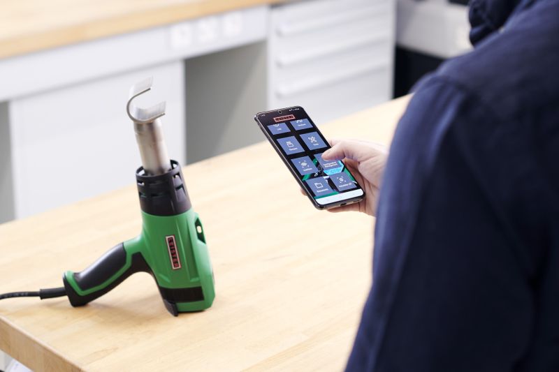 Leister SOLANO AT 120V for Heat Shrinking 162.274 SH temperature calibration