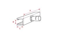 Leister 400x80x65mm Shell Reflector 106.175 for HOTWIND, LHS 61S, LE 5000 HT & VULCAN SYSTEM 6kW