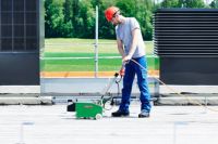 Leister BITUMAT B2 Welding Machine 75mm/100mm 230v 32A modified bitumen roof welding shot 4
