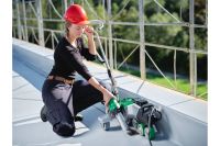 Leister VARIMAT 700 230V 3680W 173.180 automatic roof welder job site application  2