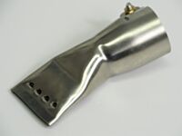 Leister 40mm Wide Slot Perforated Angled Nozzle 107.133 (side)