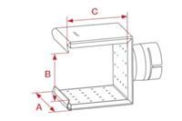 Leister 75x75x91mm Sieve Reflector Schematic 107.329 for HOTWIND, LHS 61S, LE 5000 HT & VULCAN SYSTEM 6kW