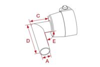 Leister 5mm Tubular Nozzle 90º curved 131.867 for HOT JET S & LABOR S schematic