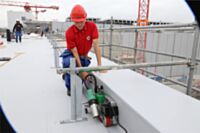Leister UNIROOF 700 Automatic Roof Welding Machine 120V 1800W 169.237 machine in use 1