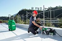 Leister VARIMAT 300 230V 3680W 173.186 automatic roof welder parapet edge welding with rolling case