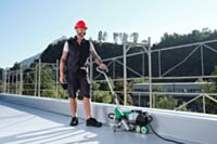 Leister VARIMAT 500 230V 3680W 173.182 automatic roof welder job site application 1