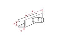 Leister 400x80x65mm Shell Reflector 106.175 for HOTWIND, LHS 61S, LE 5000 HT & VULCAN SYSTEM 6kW
