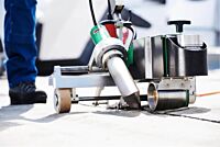 Leister BITUMAT B2 Welding Machine 75mm/100mm 230v 32A modified bitumen roof welding shot 1