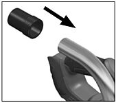 Leister Vacuum Cleaner Adapter 166.642 for GROOVER 500-LP fitting instruction