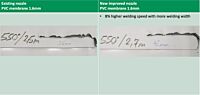 Leister SCRAPING NOZZLE 170.119 for UNIROOF 700 & 300 weld comparison 2