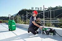 Leister VARIMAT 300 230V 3680W 173.186 automatic roof welder parapet edge welding with rolling case