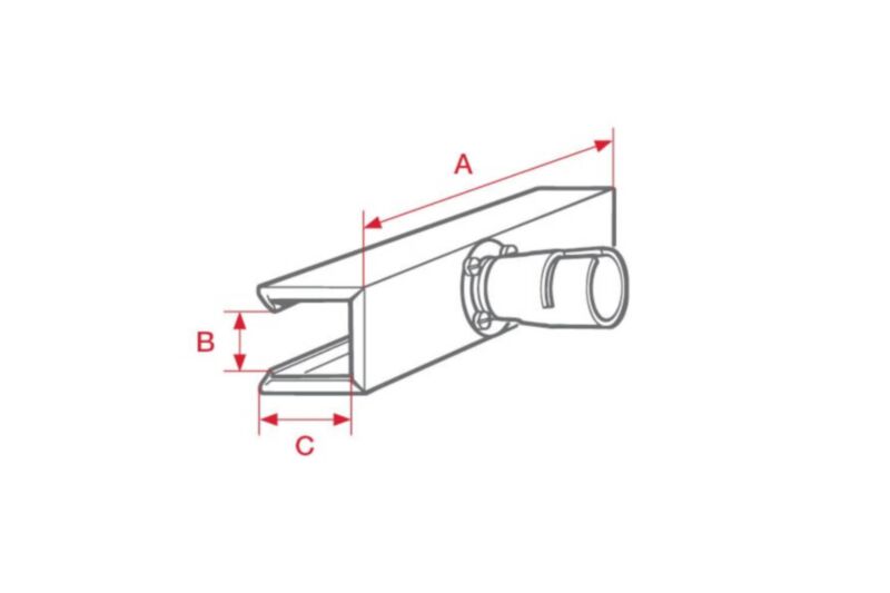 Leister 400x65x78mm Shell Reflector Schematic 106.174 for HOTWIND, LHS 61S, LE 5000 HT & VULCAN SYSTEM 6kW