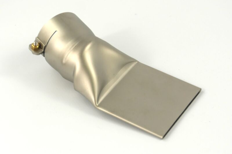 Leister 75 x 2mm Wide slot nozzle 107.653 for Electron/ST suitable for Roof Membrane Welding Applications