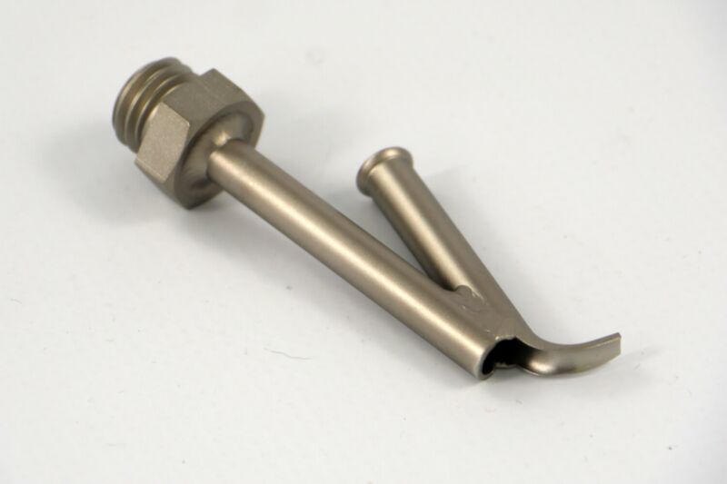Leister 4mm Round Drawing Nozzle, Screw-fit for Fluor Plastics 126.552