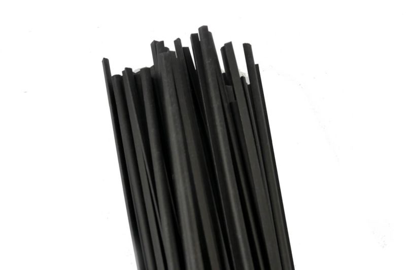 Plastic Welding Rod PP/EPDM 5.7mm Triangular Black 1kg in 1m Sticks