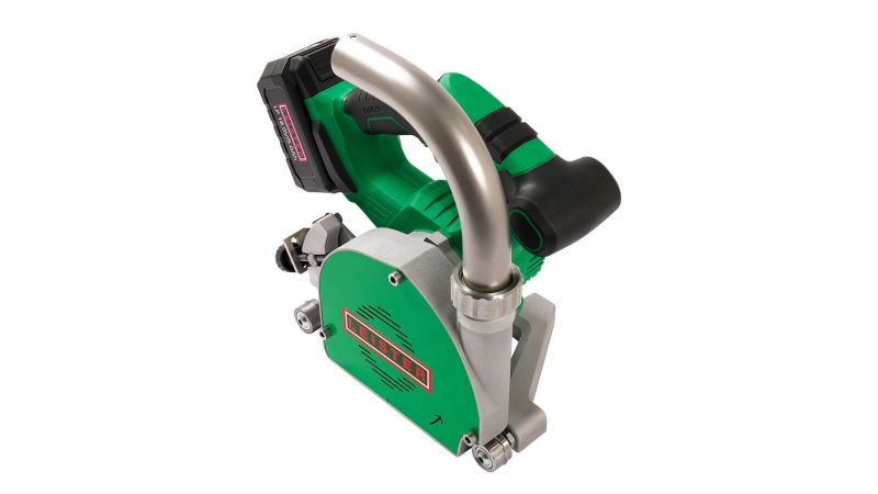 Leister GROOVER 500-LP 167.451 battery powered with 3.5mm Parabolic TCT Blade for Vinyl Floor Welding (no bag)